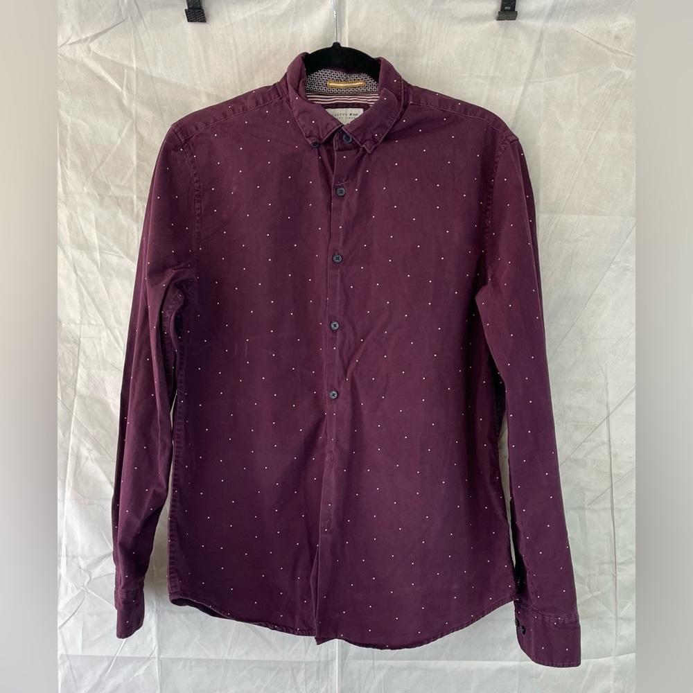 Patterned button down shirt